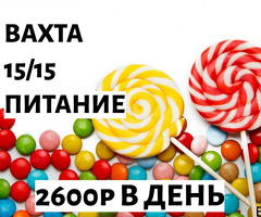 Работа вахтой в Москве с питание 15/30