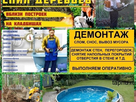 Благоустройство участка и расчистка от зарослей профессионально